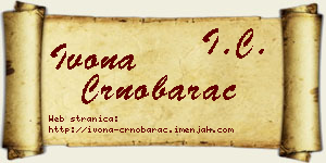 Ivona Crnobarac vizit kartica